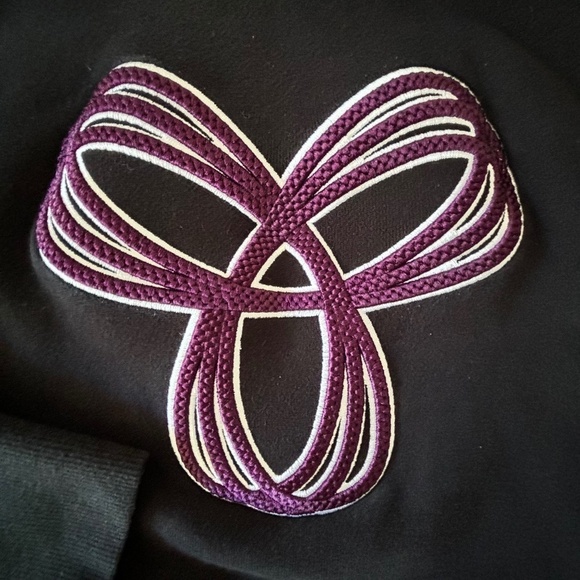 TNA pullover hoodie black with purple logo size M - Picture 3 of 15